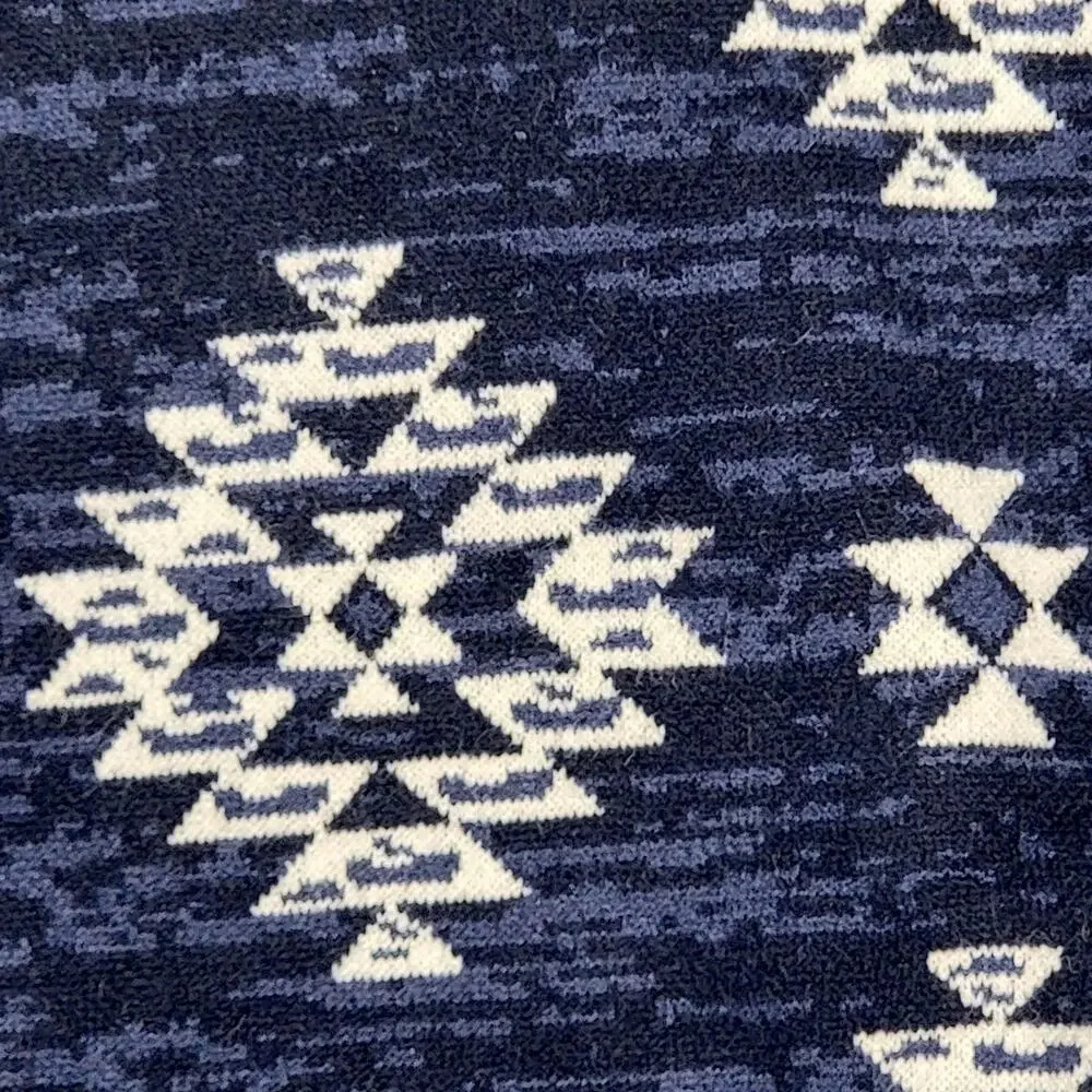 LuLaRoe Southwestern Piper Large NEW Navy Blue Cream Balloon Sleeve Sweater